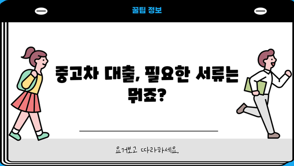 국민은행 매직카 대출 중고차 자격 조건 완벽 가이드 | 중고차 구매, 대출 조건, 필요 서류, 신청 방법