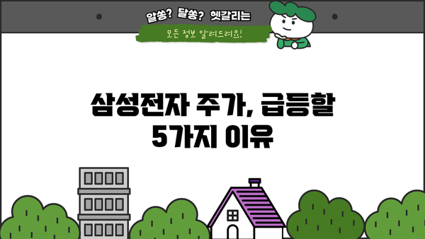 삼성전자 주가 급등 예상! 강력한 매수 신호 5가지 | 삼성전자, 주식 매수, 투자 전략