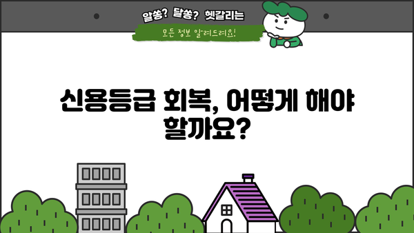 대출 신용등급 하락, 원인 분석 & 해결 방안 | 신용점수, 신용등급 관리, 대출 승인