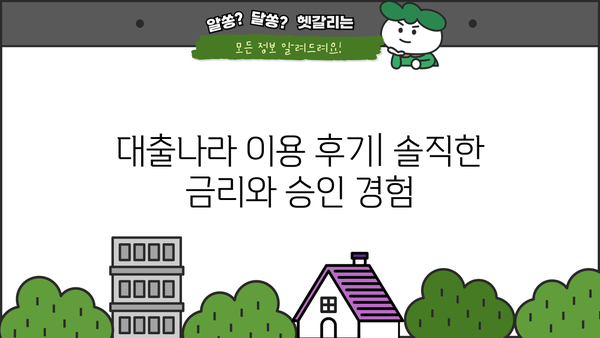 대출나라 이용 후기| 실제 이용자들의 경험과 솔직한 평가 | 대출, 후기, 금리, 승인