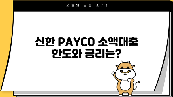 신한은행 신한 PAYCO 소액대출 완벽 가이드| 조건, 한도, 금리, 대출기간, 중도상환수수료까지 한눈에 | 신한은행, 신한 PAYCO, 소액대출, 대출 조건, 한도, 금리, 대출 기간, 중도상환 수수료