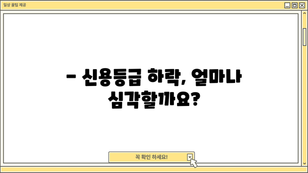 대출 연체가 신용등급에 미치는 영향| 상세 분석 및 대처 가이드 | 신용 관리, 연체, 신용등급, 대출