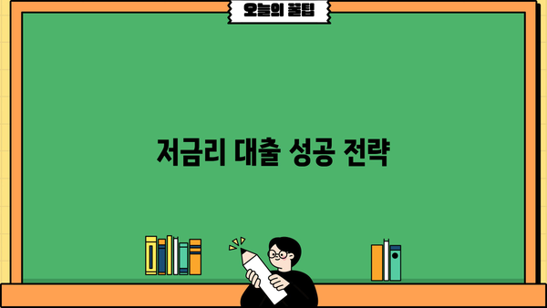 내게 맞는 저금리 대출은 어디서? | 대출이자 낮은 은행 비교분석 & 추천