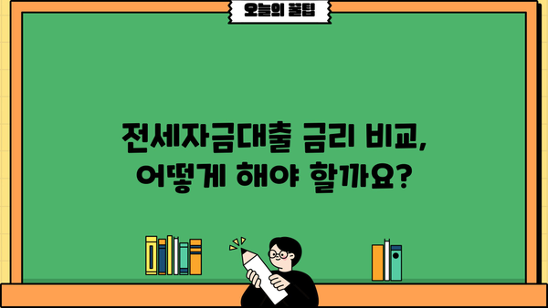 전세자금대출 최대 금리 받는 방법| 신청 요건부터 금리 비교까지 완벽 정리 | 전세자금대출, 금리 비교, 대출 조건, 신청 방법