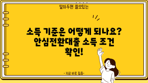 안심전환대출 대상 확대! 나도 해당될까? 신청 자격 & 소득 조건 완벽 정리 | 안심전환대출, 대상 확대, 신청 자격, 소득 조건, 주택담보대출