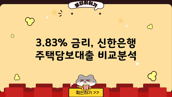 신한은행 아파트 주택담보대출 금리 3.83% 비교분석 | 최저금리, 조건, 필요서류, 계산기