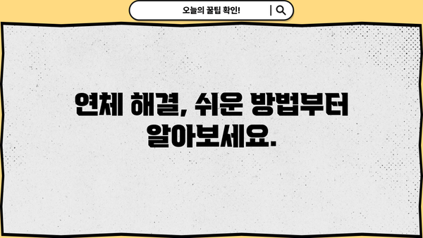 국민은행 신용대출 연체, 이럴 땐 주의하세요! | 연체 후 대처법, 위험 요소, 해결 방안