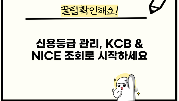 대출 신청 전 필수 확인! KCB & NICE 신용정보 조회 방법 | 대출, 신용등급, 신용정보, KCB, NICE
