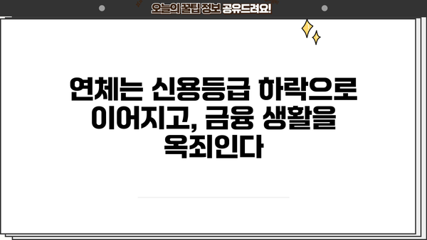 단기 카드 대출 연체| 단순히 수수료 문제가 아닌 당신의 신용점수에 미치는 심각한 영향 | 카드대출 연체, 신용등급 하락, 금융 피해, 해결 방안, 전문가 조언
