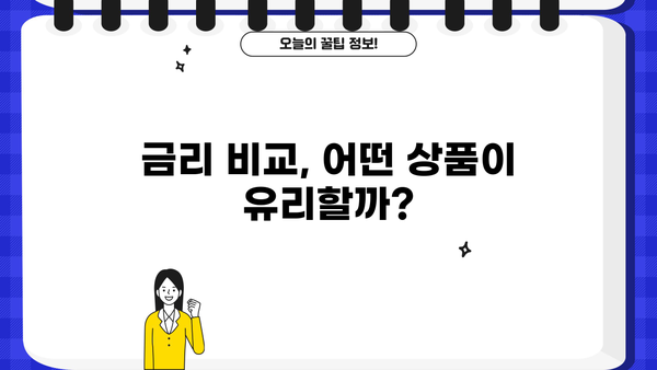KB손해보험 대출 상품 비교분석| 나에게 맞는 최적의 조건 찾기 | 금리 비교, 한도, 필요서류, 신청 방법